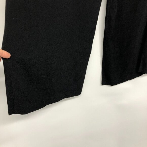 Aritzia Wilfred Black Pernelle Wide Leg Kick Flare Trousers size S - Picture 14 of 16